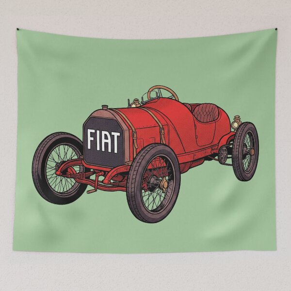 Item preview, Fiat S61 Corsa de 1908: La bestia del Gran Premio de diez litros. Lámina de arte. designed and sold by FreiherrPK.
