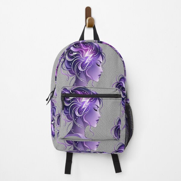 Item preview, Migraine Awareness Purple Woman Illustration designed and sold by JMDG Studio.