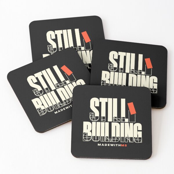 Item preview, Still Building Motivational Bold Typography Design designed and sold by MadeWithMS.
