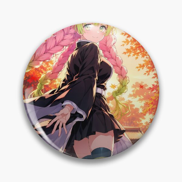 Item preview, Mitsuri Kanroji Demon Slayer Autumn Temple Stroll designed and sold by SolenneAzur.