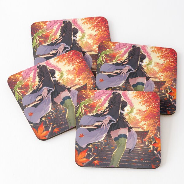 Item preview, Mitsuri Kanroji Demon Slayer Autumn Temple Stroll designed and sold by SolenneAzur.