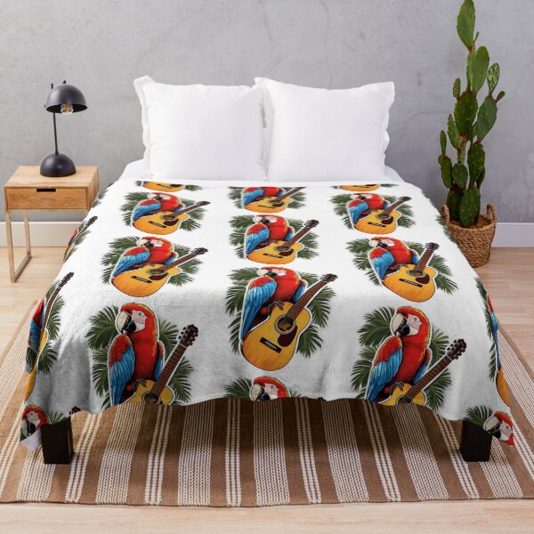 Item preview, Jimmy Buffett Tribute Sticker Parrot On Guitar designed and sold by rishan-raphael.