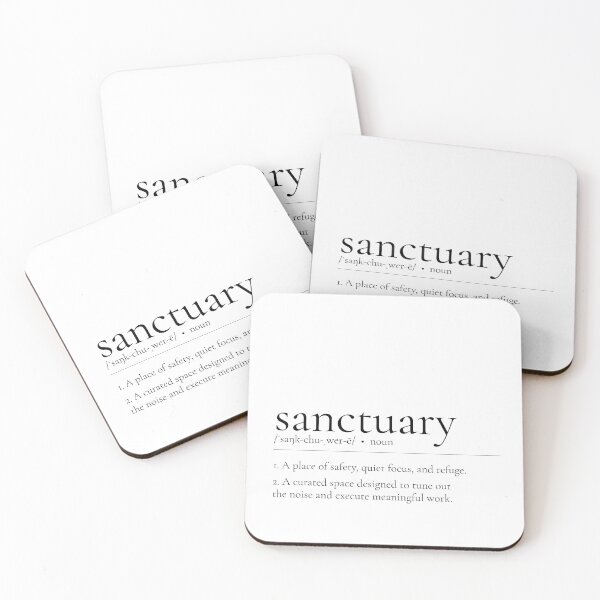 Item preview, SANCTUARY Definition Print - Minimalist Dictionary Wall Art | SanctuArt Design designed and sold by SanctuArtDesign.