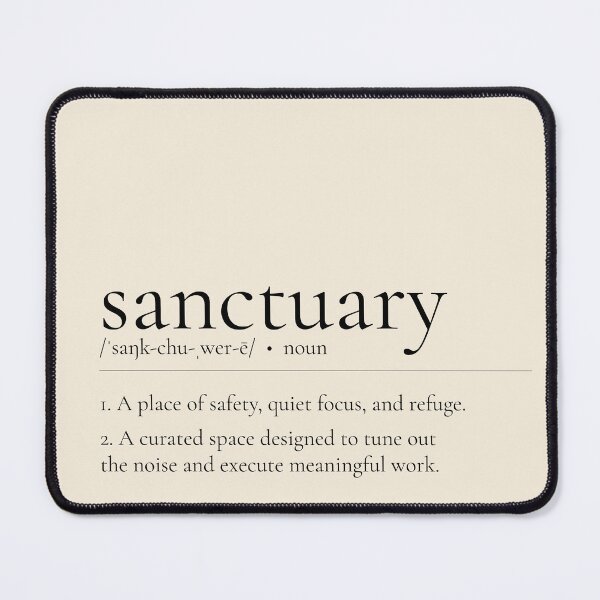 Item preview, SANCTUARY Definition Print - Minimalist Dictionary Wall Art | SanctuArt Design designed and sold by SanctuArtDesign.