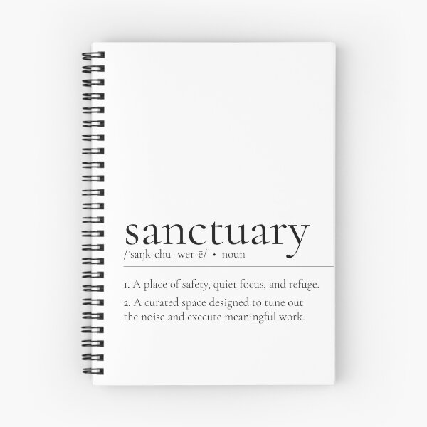 Item preview, SANCTUARY Definition Print - Minimalist Dictionary Wall Art | SanctuArt Design designed and sold by SanctuArtDesign.
