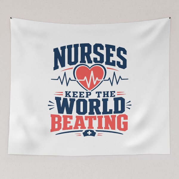 Item preview, Nurses Keep the World Beating Motivational Slogan gift for Nurse designed and sold by LD ART.