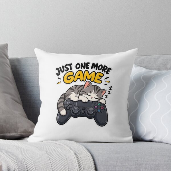 Item preview, Just One More Game Funny Cat Gamer Gaming Gift designed and sold by Artbysarmina.