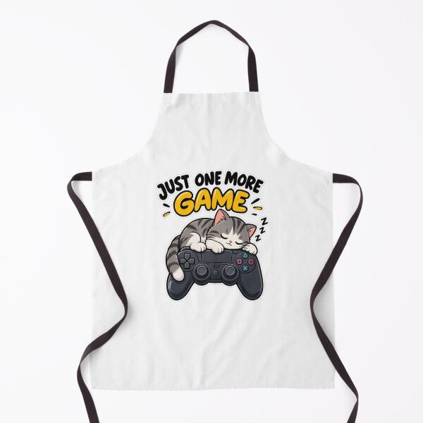 Item preview, Just One More Game Funny Cat Gamer Gaming Gift designed and sold by Artbysarmina.