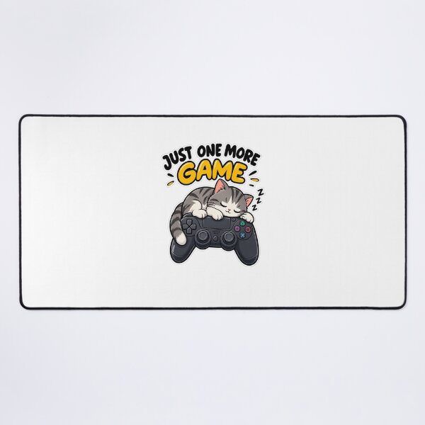 Item preview, Just One More Game Funny Cat Gamer Gaming Gift designed and sold by Artbysarmina.