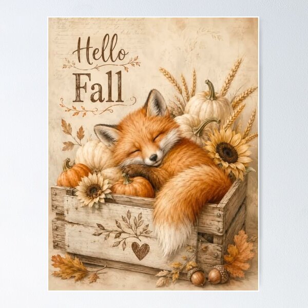 Item preview, Dreaming Fox – When Autumn Whispers Gentle Stories designed and sold by iamdesigns14.