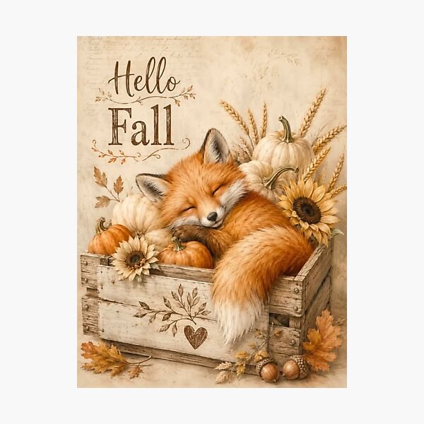 Item preview, Dreaming Fox – When Autumn Whispers Gentle Stories designed and sold by iamdesigns14.