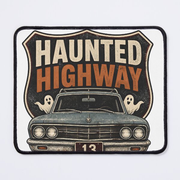 Item preview, Haunted Highway Spooky Road Trip Ghost Route designed and sold by LiviuGligoros.