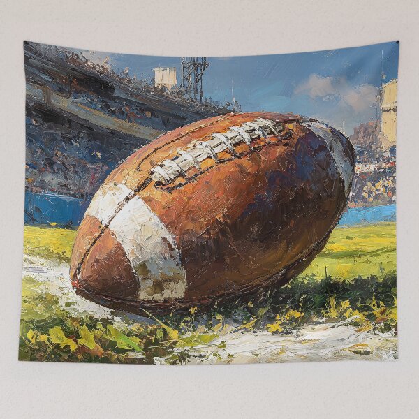 Item preview, American Football Stadium Oil Painting Print designed and sold by NatureSight.