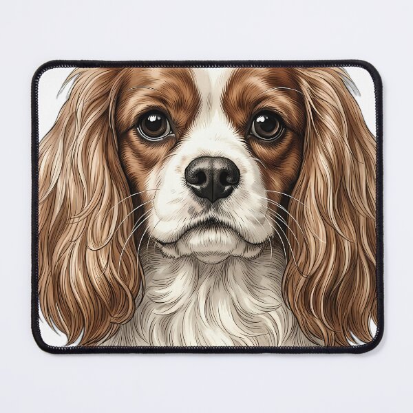 Item preview, Vintage Naturalist Cavalier King Charles Spaniel Portrait — Antique Dog Breed Art designed and sold by Catch333.