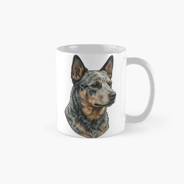 Item preview, Vintage Naturalist Blue Heeler Portrait — Antique Dog Breed Art designed and sold by Catch333.