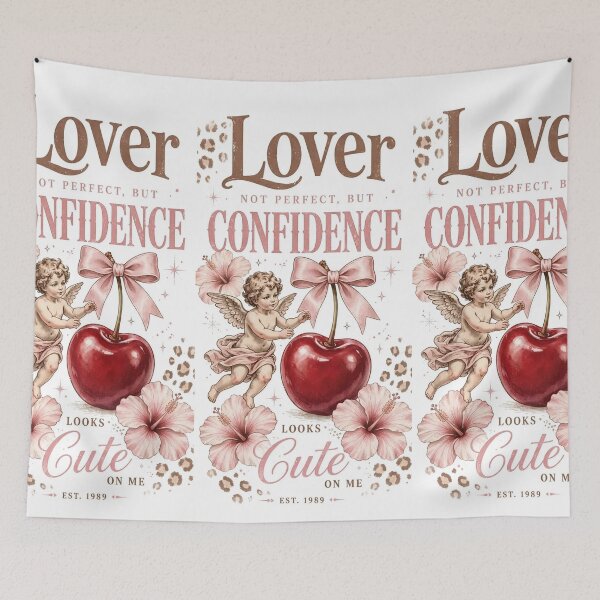 Item preview, Lover Not Perfect But Confidence Looks Cute On Me - Vintage Angel Cherry designed and sold by Ladybug223.