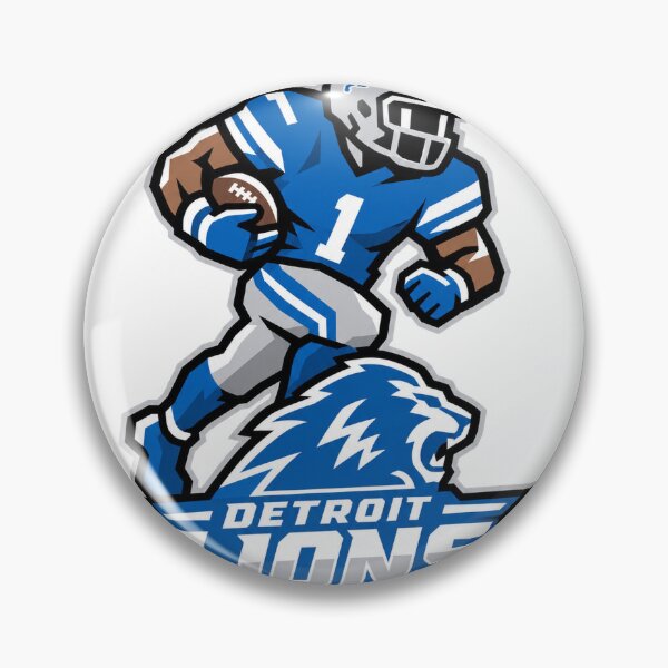 Item preview, Detroit Lions Inspired Retro Football Player Design from Classic Tecmo Super Bowl Game designed and sold by slowhandsnot tt.