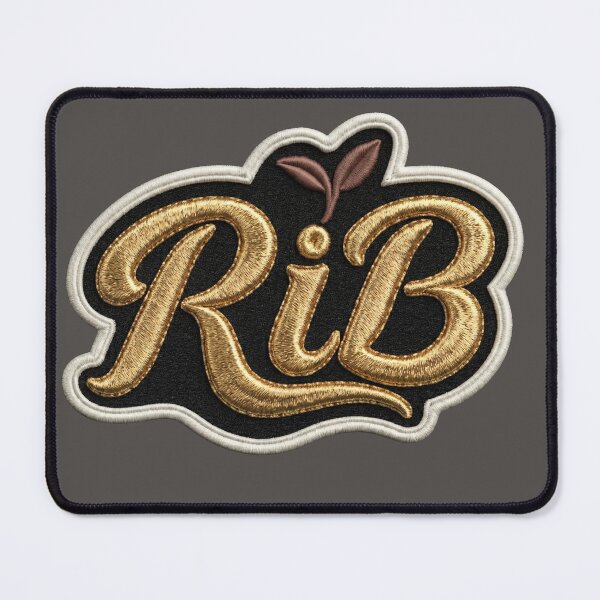 Item preview, Classic Gold Script Patch Minimal Emblem designed and sold by Rib-Brand.