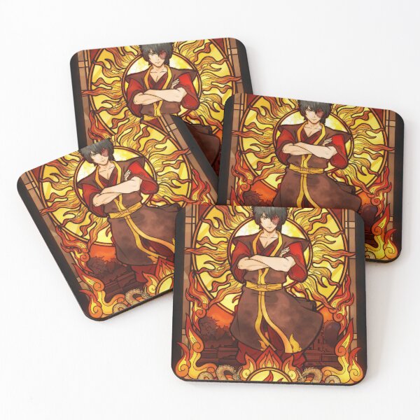 Item preview, Zuko in Fiery Stained Glass designed and sold by IdeallArts.