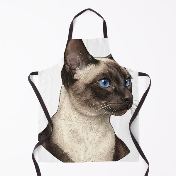 Item preview, Vintage Naturalist Siamese Cat Portrait — Antique Cat Breed Art designed and sold by Catch333.