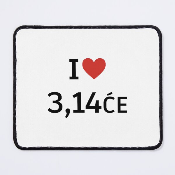 Item preview, I Love 3,14 ĆE Balkan Humor Typography Design designed and sold by TipTop GFX.
