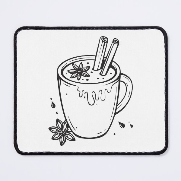 Item preview, Winter Mug Cinnamon Coffee Cozy Gift 1 designed and sold by OneLine Studio.