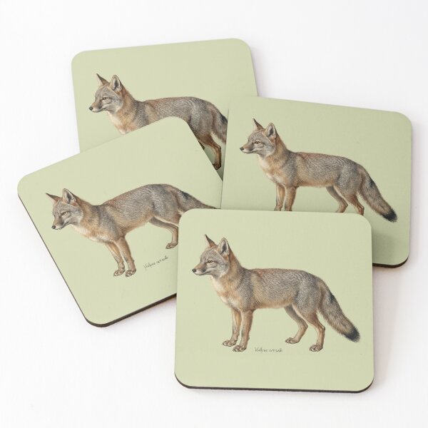 Item preview, The Steppe Phantom: Antique Corsac Fox Naturalist Art Print designed and sold by FreiherrPK.