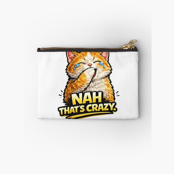 Item preview, Funny Nah That's Crazy Laughing Cat designed and sold by UvooArt.