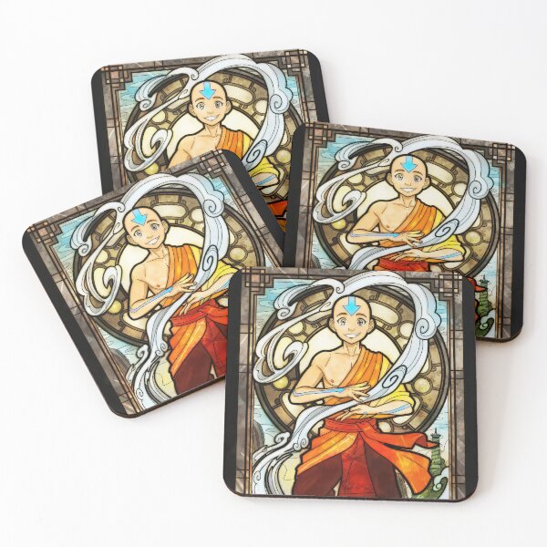 Item preview, Aang in Stained Glass designed and sold by IdeallArts.