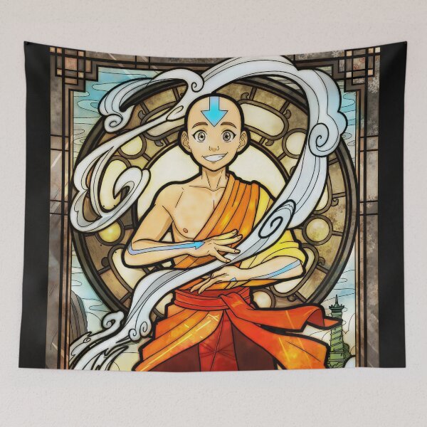 Item preview, Aang in Stained Glass designed and sold by IdeallArts.