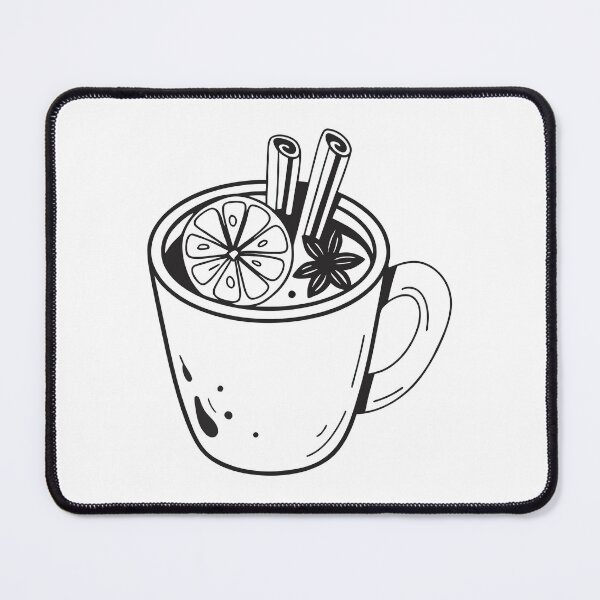 Item preview, Winter Mug Cinnamon Coffee Cozy Gift 2 designed and sold by OneLine Studio.