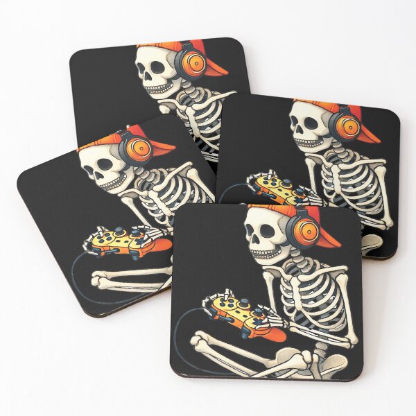 Item preview, Halloween Skeleton Gamer Video Gaming Spooky designed and sold by cruddenstroud23.