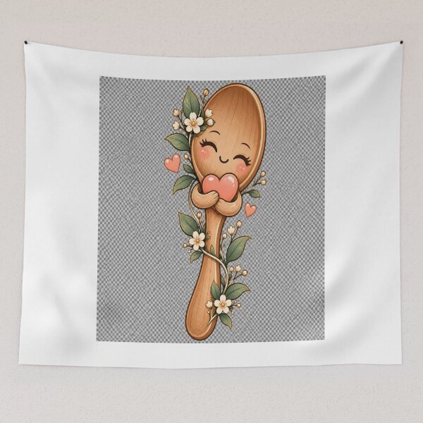 Item preview, Cute Wooden Spoon Kitchen Love designed and sold by JMDG Studio.