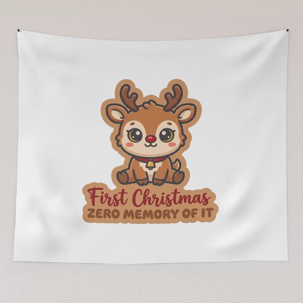 Item preview, First Christmas, Zero Memory of It — Reindeer designed and sold by TheCalmEdit.