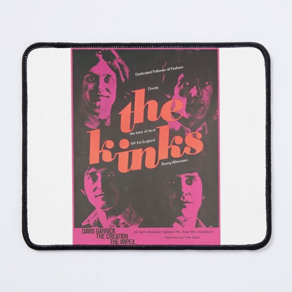 Item preview, The Kinks Pink Vintage Poster Design designed and sold by JoshuaudArt.
