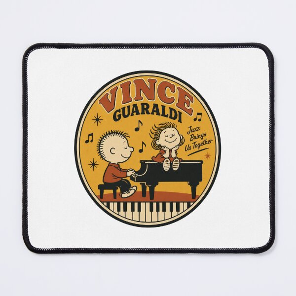 Item preview, Vince Guaraldi Inspired Jazz Music Retro Design designed and sold by Bayanihan.
