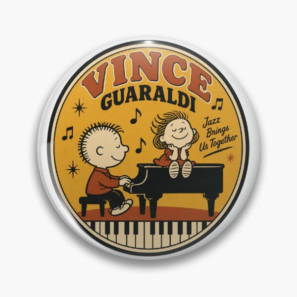 Item preview, Vince Guaraldi Inspired Jazz Music Retro Design designed and sold by Bayanihan.