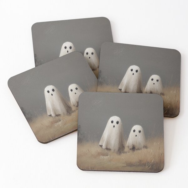 Item preview, Ghosts in Golden Field Halloween Painting designed and sold by NatureSight.