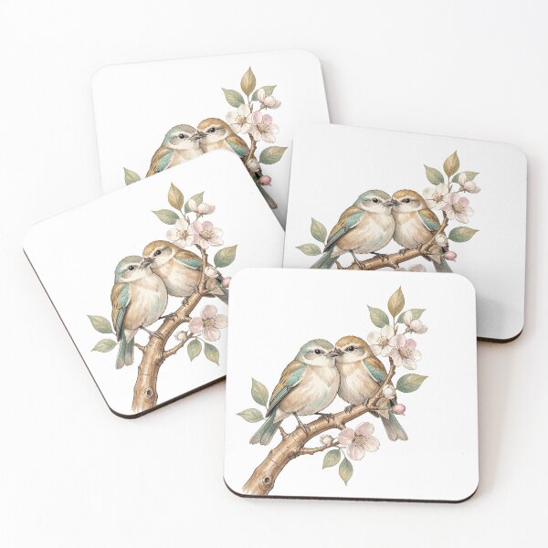 Item preview, Little birds on a branch. designed and sold by MagelliShop.