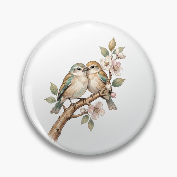 Aperçu de l'œuvre Petits oiseaux sur une branche. créée et vendue par MagelliShop.