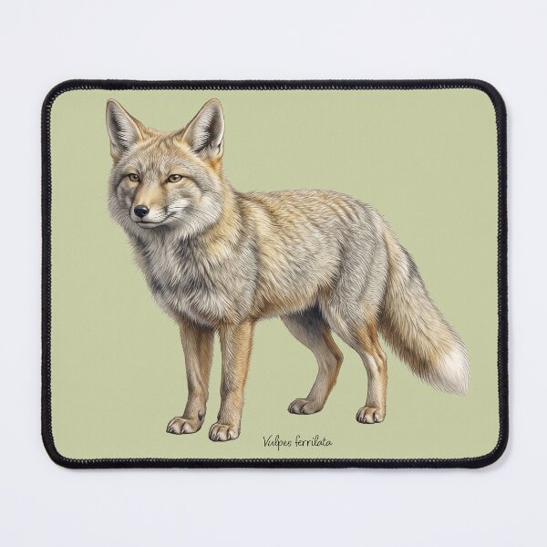 Item preview, The Steppe Auditor: Tibetan Sand Fox Natural History Fine Art Print designed and sold by FreiherrPK.