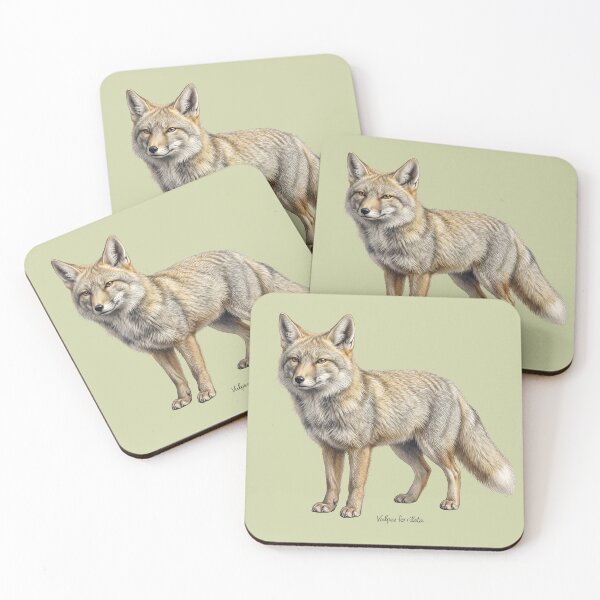 Item preview, The Steppe Auditor: Tibetan Sand Fox Natural History Fine Art Print designed and sold by FreiherrPK.