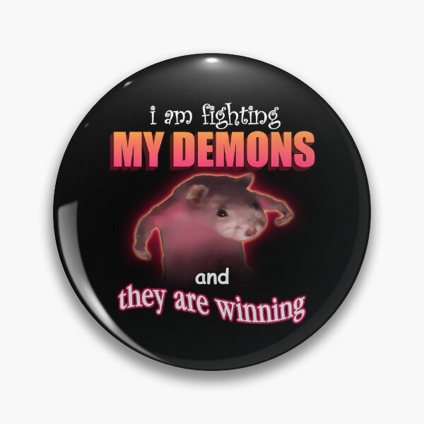 Item preview, I_M Fighting My Demons And They Are Winning Word Art Meme designed and sold by dsbargaincave.