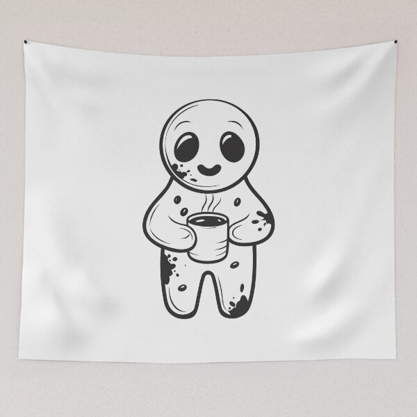 Item preview, Gingerbread with Coffee Christmas Funny Gift 1 designed and sold by OneLine Studio.