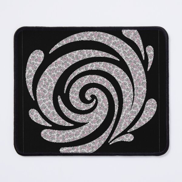 Item preview, Blush Floral Spiral – Boho Pink & Grey Abstract Swirl - Product 0003 designed and sold by simplycolours.