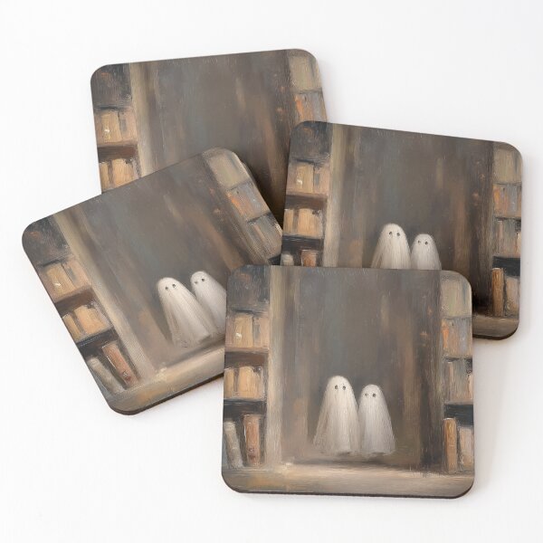 Item preview, Ghosts in Old Library Halloween Painting designed and sold by NatureSight.