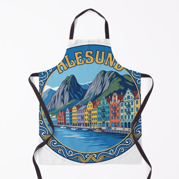 Item preview, Alesund Norway Sticker designed and sold by Imaginarium of Chaos falcon88 .