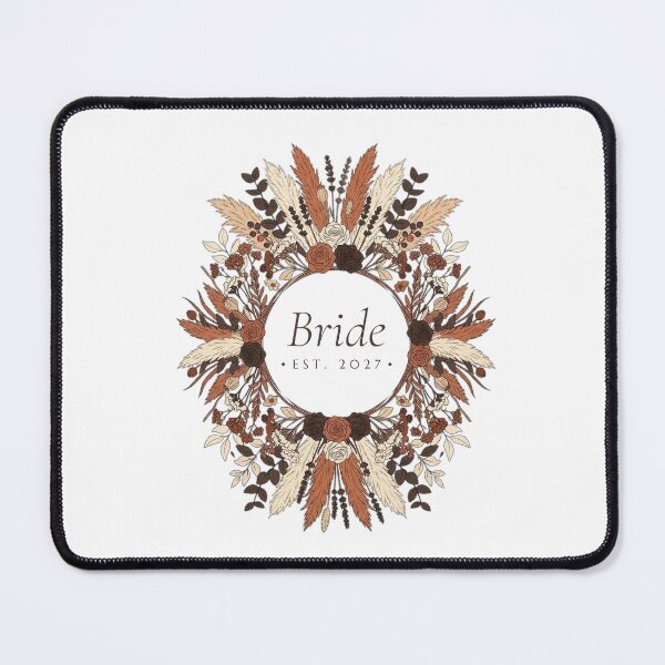 Item preview, Bride Est. 2027 Wedding Floral Wreath Shirt designed and sold by Aura Edit.
