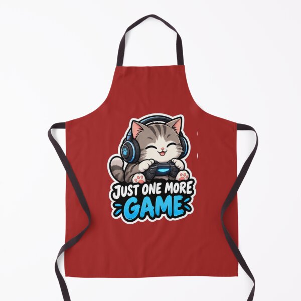 Item preview, Funny Gamer Cat Just One More Game Gaming Gift designed and sold by Artbysarmina.