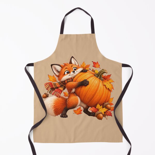Item preview, Cozy Fox Hugging a Pumpkin in Autumn designed and sold by Safe Haven Pets.